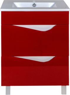 Тумба под раковину Bellezza Эйфория 60см красный 00000010223